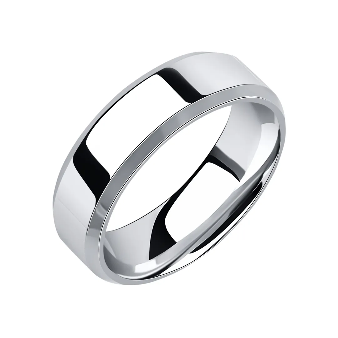 Обручальное кольцо женское, мужское, парное из белого золота 585 пробы