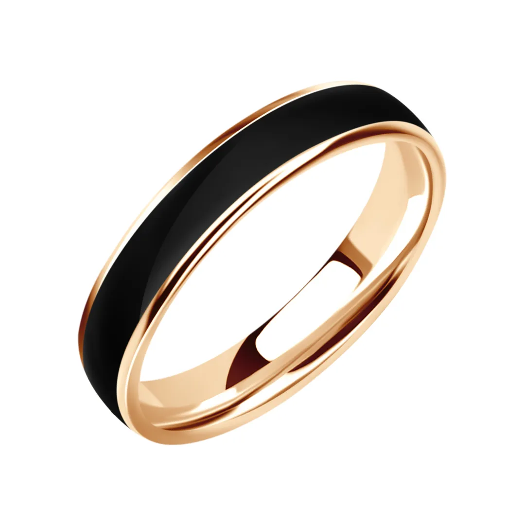 Обручальное кольцо мужское, парное, Выгодное предложение из красного золота 585 пробы
